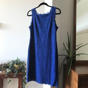 Sleeveless Lace Cocktail Sheath Dress